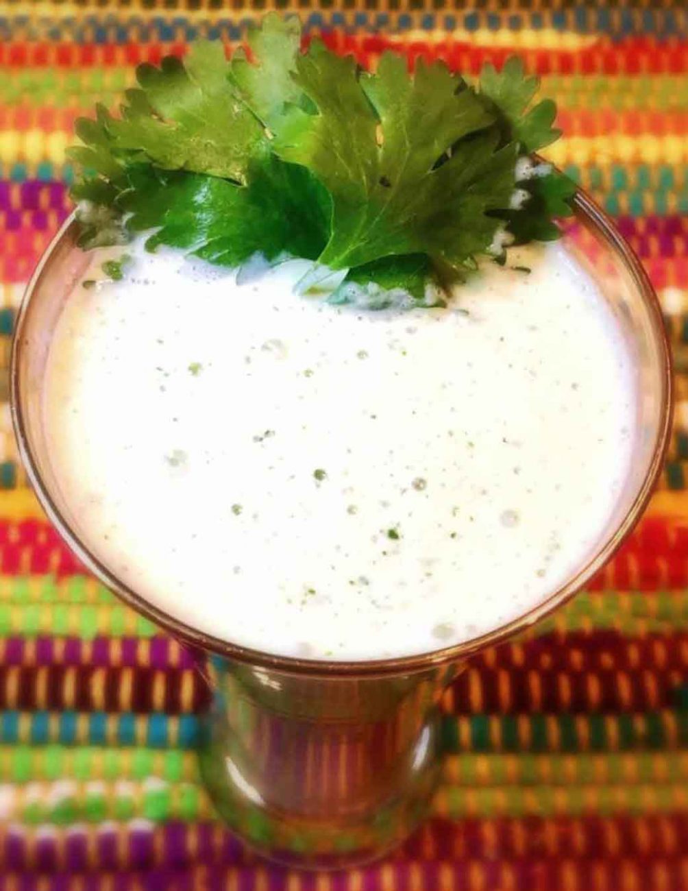 Spicy Yogurt and Cilantro Post Workout Recovery Drink