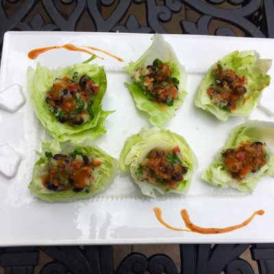 sweet potato black bean lettuce wrap recipe