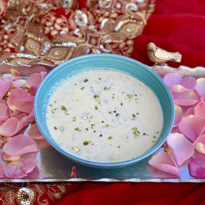 rose & cardamom quinoa kheer pudding recipe