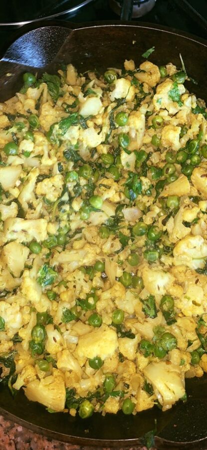 Cauliflower, Fenugreek, and Mixed Vegetables